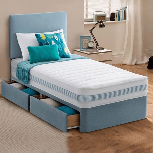 Single plush divan bed set - plush,
