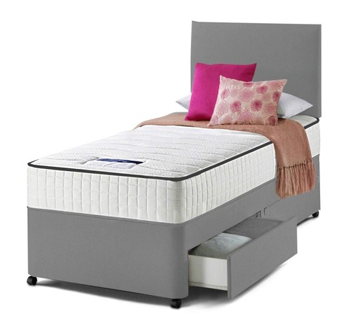 Single divan bed - set, 3ft