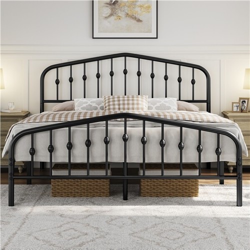 Metal bed frame with - metal,