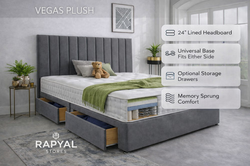 Luxury plush divan bed - plush,