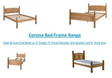 Corona Bed Frame Solid Pine