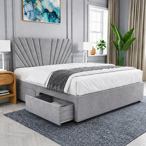 Plush divan bed - bed, with